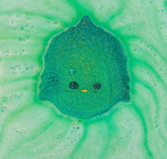 Baby Grinch Bath Bomb